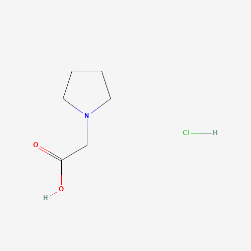 6628-74-6 1-Pyrrolidinylacetic acid chemical structure