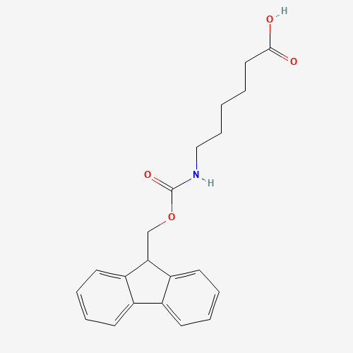 88574-06-5 6-{[(9H-Fluoren-9-ylmethoxy)carbonyl]amino}hexanoic acid chemical structure