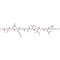 131602-53-4 Glycyl-L-seryl-L-asparaginyl-L-lysylglycyl-L-alanyl-L-isoleucyl-L-isoleucylglycyl-L-leucyl-L-methionine chemical structure