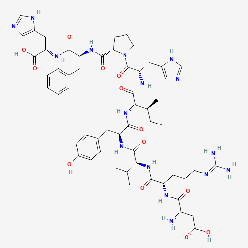 34273-12-6 H-ASP-ARG-VAL-TYR-ILE-HIS-PRO-PHE-HIS-OH chemical structure