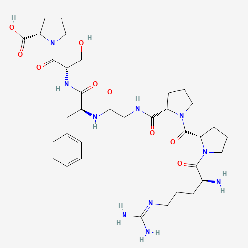 23815-87-4 N5-(Diaminomethylene)-L-ornithyl-L-prolyl-L-prolylglycyl-L-phenylalanyl-L-seryl-L-proline chemical structure
