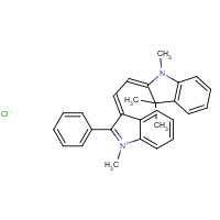 4657-00-5 (3E)-1-Methyl-2-phenyl-3-[(2Z)-2-(1,3,3-trimethyl-1,3-dihydro-2H-indol-2-ylidene)ethylidene]-3H-indolium chloride chemical structure