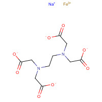 15708-41-5 Iron(3+) sodium 2,2',2'',2'''-(1,2-ethanediyldinitrilo)tetraacetate (1:1:1) chemical structure