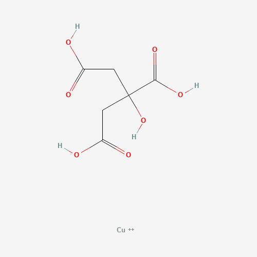 10402-15-0 Copper(2+) 2-hydroxy-1,2,3-propanetricarboxylate (3:2) chemical structure