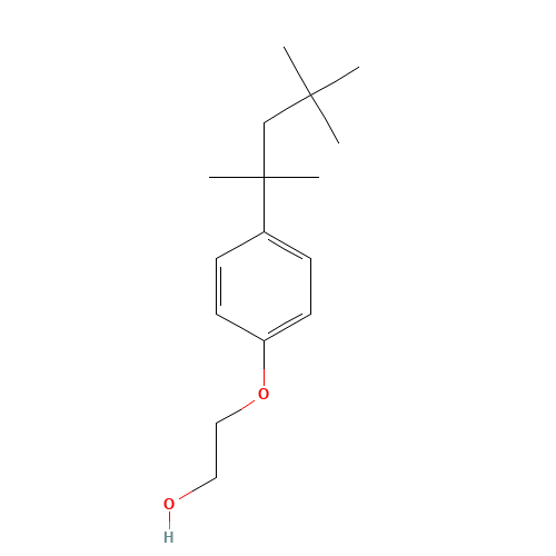 9002-93-1 2-[4-(2,4,4-Trimethyl-2-pentanyl)phenoxy]ethanol chemical structure