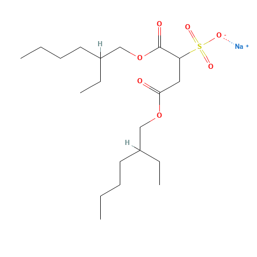 577-11-7 Sodium 1,4-bis[(2-ethylhexyl)oxy]-1,4-dioxo-2-butanesulfonate chemical structure