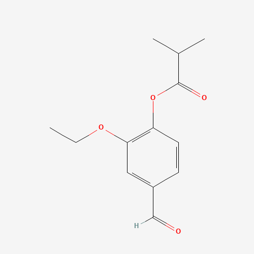 188417-26-7 2-Ethoxy-4-formylphenyl 2-methylpropanoate chemical structure