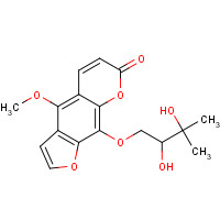 19573-01-4 9-(2,3-Dihydroxy-3-methylbutoxy)-4-methoxy-7H-furo[3,2-g]chromen-7-one chemical structure