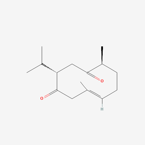 13657-68-6 (3S,6E,10S)-3-Isopropyl-6,10-dimethyl-6-cyclodecene-1,4-dione chemical structure