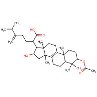 29070-92-6 3-Acetoxy-16-hydroxy-24-methylenelanost-8-en-21-oic acid chemical structure