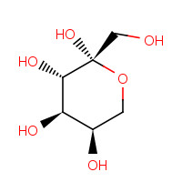 7660-25-5 b-D-Fructopyranose chemical structure