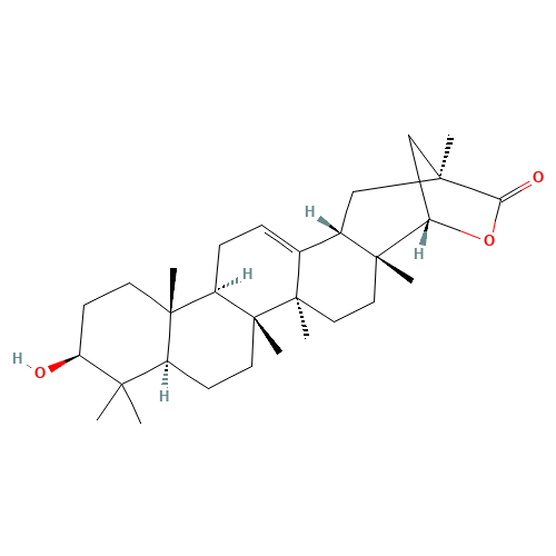 84104-71-2 (3b,22a)-3-Hydroxy-22,29-epoxyolean-12-en-29-one chemical structure