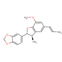 51020-87-2 5-{(2R,3R)-7-Methoxy-3-methyl-5-[(1E)-1-propen-1-yl]-2,3-dihydro-1-benzofuran-2-yl}-1,3-benzodioxole chemical structure