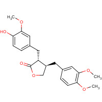 7770-78-7 (3R,4R)-4-(3,4-Dimethoxybenzyl)-3-(4-hydroxy-3-methoxybenzyl)dihydro-2(3H)-furanone chemical structure