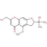 37921-38-3 (2S)-7-(Hydroxymethyl)-2-(2-hydroxy-2-propanyl)-4-methoxy-2,3-dihydro-5H-furo[3,2-g]chromen-5-one chemical structure