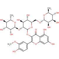 104472-68-6 5,7-Dihydroxy-2-(4-hydroxy-3-methoxyphenyl)-4-oxo-4H-chromen-3-yl 6-deoxy-a-L-mannopyranosyl-(1->2)-[6-deoxy-a-L-mannopyranosyl-(1->6)]-D-glucopyranoside chemical structure