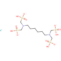 38820-59-6 (Hexane-1,6-diylbis(nitrilobis(methylene)))tetrakisphosphonic acid, potassium salt chemical structure