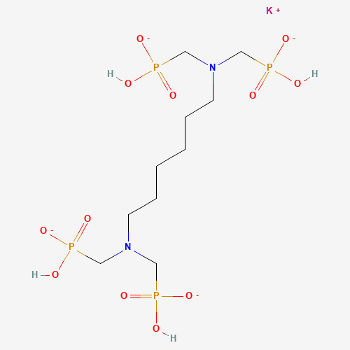 38820-59-6 (Hexane-1,6-diylbis(nitrilobis(methylene)))tetrakisphosphonic acid, potassium salt chemical structure