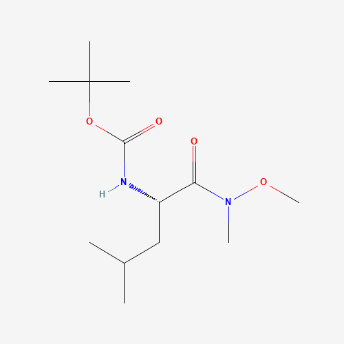 87694-50-6 N-Methoxy-N-methyl-N2-{[(2-methyl-2-propanyl)oxy]carbonyl}-L-leucinamide chemical structure