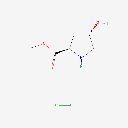 481704-21-6 (2S,4R)-4-Hydroxy-2-(methoxycarbonyl)pyrrolidinium chloride chemical structure