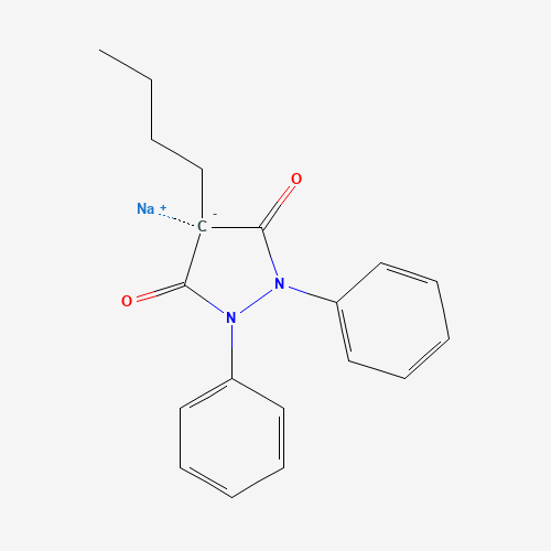129-18-0 4-Butyl-1,2-diphenyl-3,5-pyrazolidinedione chemical structure