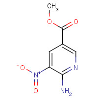104685-75-8 methyl 6-amino-5-nitropyridine-3-carboxylate chemical structure