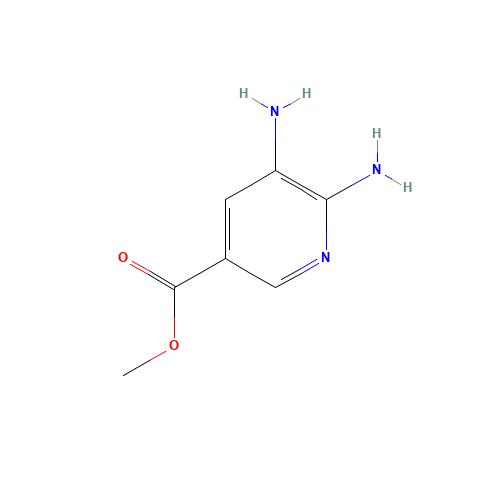 104685-76-9 5,6-DIAMINOPYRIDINE-3-CARBOXYLIC ACID METHYL ESTER chemical structure