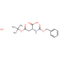71449-08-6 (2R)-2-{[(Benzyloxy)carbonyl]amino}-4-[(2-methyl-2-propanyl)oxy]-4-oxobutanoic acid hydrate chemical structure