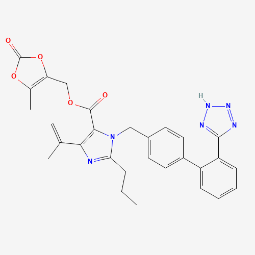 879562-26-2 4-(1-Methylethenyl)-2-propyl-1-[[2'-(2H-tetrazol-5-yl)[1,1'-biphenyl]-4-yl]methyl]-1H-Imidazole-5-carboxylic acid(5-methyl-2-oxo-1,3-dioxol-4-yl)methylester chemical structure