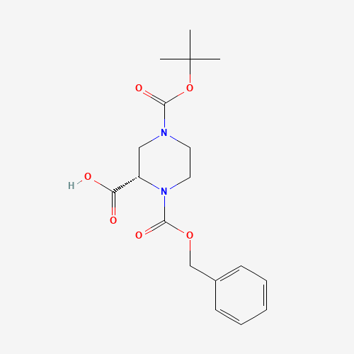 150407-69-5 (S)-N-4-BOC-N-1-CBZ-2-PIPERAZINE CARBOXYLIC ACID chemical structure