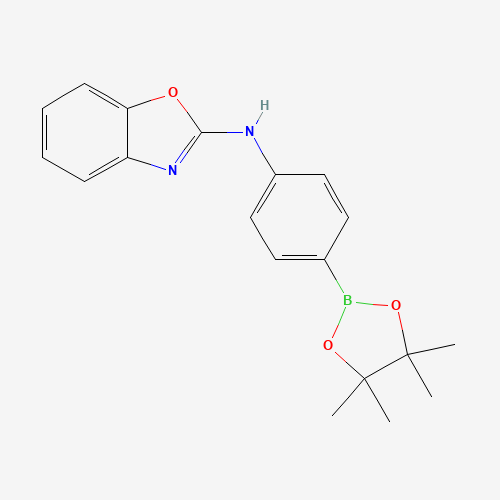 330793-73-2 N-(1,3-Benzoxazol-2-yl)-N-[4-(4,4,5,5-tetramethyl-1,3,2-dioxaborolan-2-yl)phenyl]amine chemical structure
