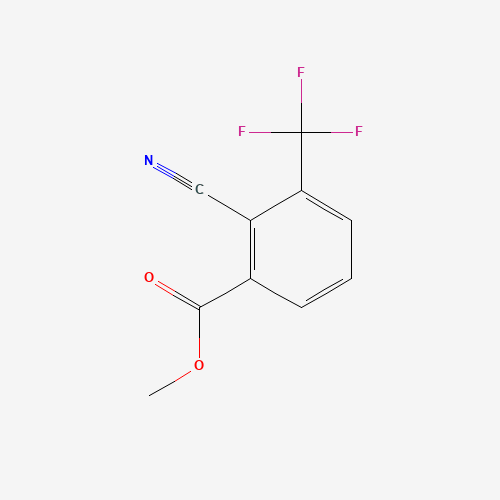 1211596-75-6 benzoic acid, 2-cyano-3-(trifluoromethyl)-, methyl ester chemical structure