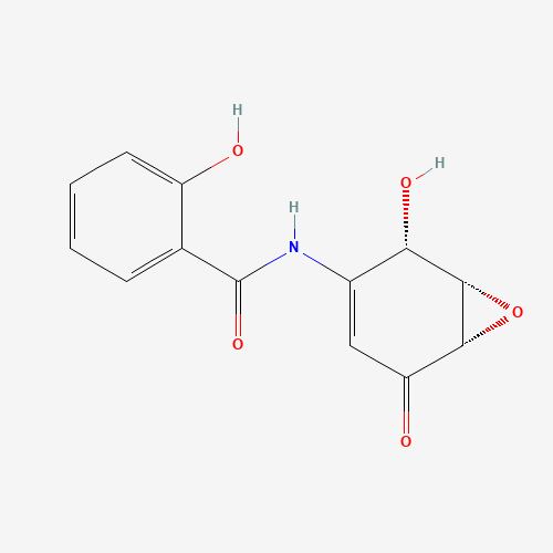 287194-40-5 2-hydroxy-N-[(1S,2S,6S)-2-hydroxy-5-oxo-7-oxabicyclo[4.1.0]hept-3-en-3-yl]benzamide chemical structure