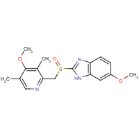 119141-88-7 6-Methoxy-2-{(S)-[(4-methoxy-3,5-dimethyl-2-pyridinyl)methyl]sulfinyl}-1H-benzimidazole chemical structure