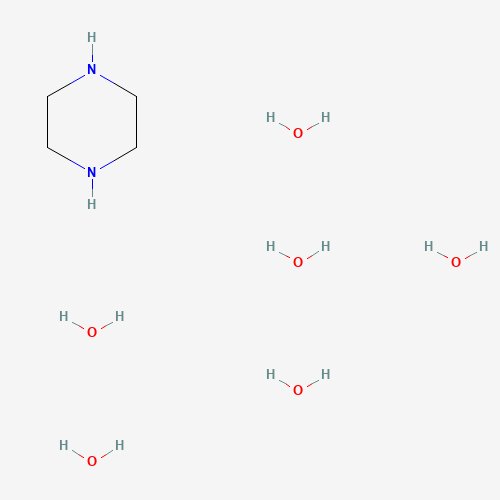 142-63-2 PIPERAZINE HEXAHYDRATE chemical structure