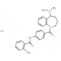 138470-70-9 N-(4-{[5-(Dimethylamino)-2,3,4,5-tetrahydro-1H-1-benzazepin-1-yl]carbonyl}phenyl)-2-methylbenzamide hydrochloride chemical structure
