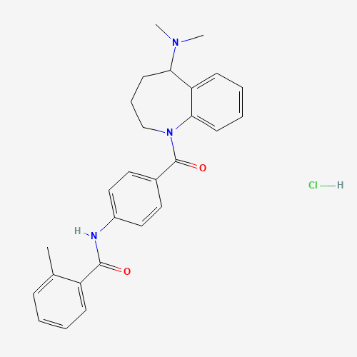 138470-70-9 N-(4-{[5-(Dimethylamino)-2,3,4,5-tetrahydro-1H-1-benzazepin-1-yl]carbonyl}phenyl)-2-methylbenzamide hydrochloride chemical structure