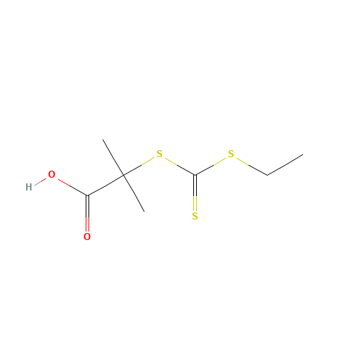 881037-62-3 2-{[(Ethylsulfanyl)carbonothioyl]sulfanyl}-2-methylpropanoic acid chemical structure