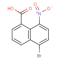 65440-41-7 5-bromo-8-nitro-naphthalene-1-carboxylic acid chemical structure