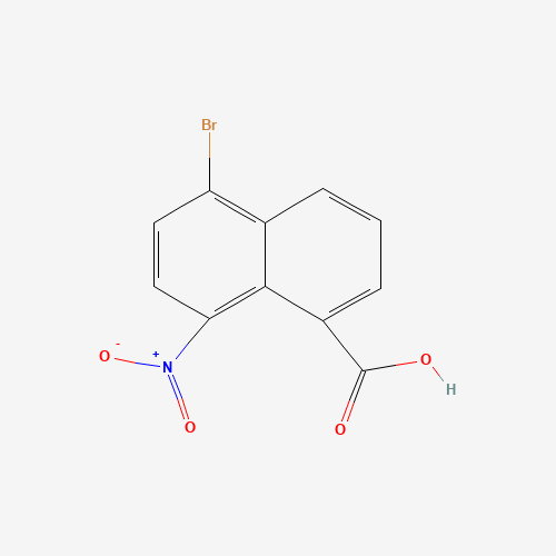 65440-41-7 5-bromo-8-nitro-naphthalene-1-carboxylic acid chemical structure