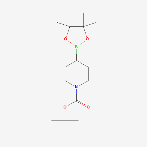 1048970-17-7 2-Methyl-2-propanyl 4-(4,4,5,5-tetramethyl-1,3,2-dioxaborolan-2-yl)-1-piperidinecarboxylate chemical structure