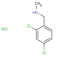 90389-07-4 1-(2,4-Dichlorophenyl)-N-methylmethanamine hydrochloride (1:1) chemical structure