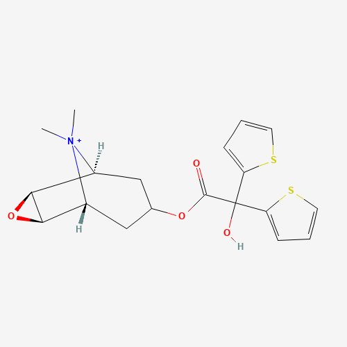 186691-13-4 (1S,2R,4S,5S,7R)-7-[2-Hydroxy(di-2-thienyl)acetoxy]-9,9-dimethyl-3-oxa-9-azoniatricyclo[3.3.1.02,4]nonane bromide chemical structure
