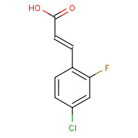 312693-55-3 (2E)-3-(4-Chloro-2-fluorophenyl)acrylic acid chemical structure