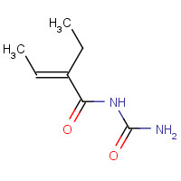 95-04-5 (a-Ethylcrotonyl)urea chemical structure