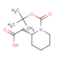 351410-32-7 [(2R)-1-(tert-Butoxycarbonyl)piperidin-2-yl]acetic acid chemical structure