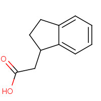 38425-65-9 2,3-dihydro-1h-inden-1-ylacetic acid chemical structure