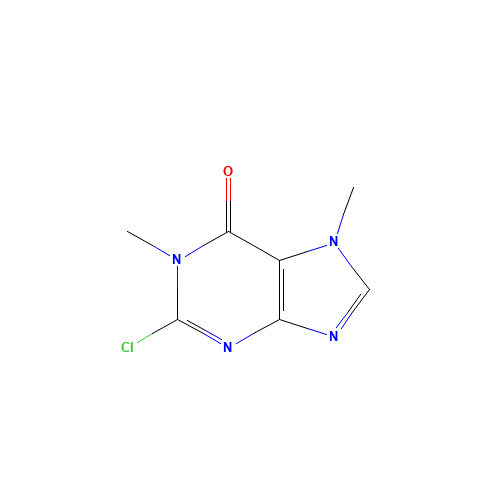 16017-75-7 2-Chloro-1,7-dimethyl-hypoxanthine chemical structure
