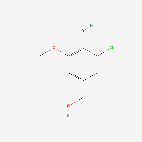 20624-92-4 2-chloro-4-(hydroxymethyl)-6-methoxyphenol chemical structure