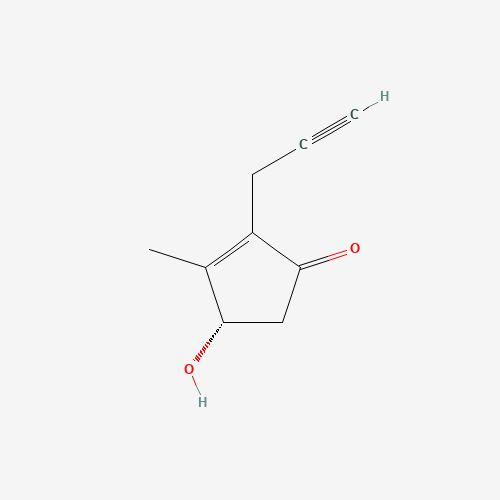77087-34-4 2-Cyclopenten-1-one, 4-hydroxy-3-methyl-2-(2-propynyl)-, (4S)- chemical structure